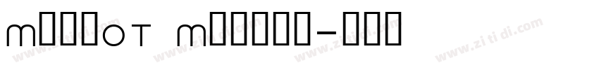 MoreOT Medium字体转换